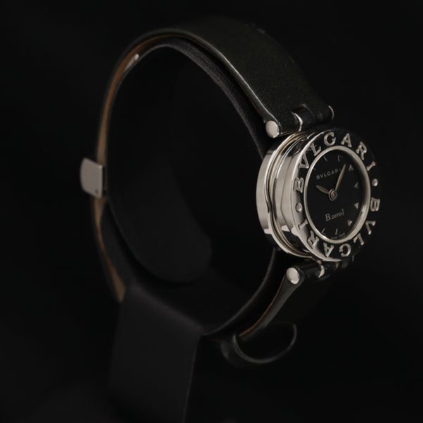 1円 稼働 ブルガリ ビーゼロワン BZ22S プッシュ式 QZ ブラック文字盤 レディース腕時計 TKD 0090200 4ERT_画像2