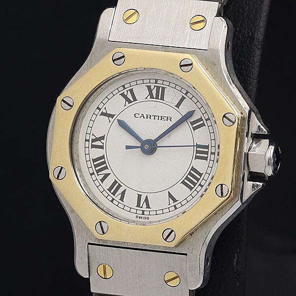 1 иен работа Cartier солнечный tos ok tagonYG×SS AT/ самозаводящиеся часы белый циферблат женские наручные часы OGH 7612110 4SGT
