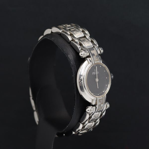 1円 QZ フェンディ 751-0L 008-398 黒文字盤 レディース腕時計 KRK 8008000 5ANT_画像2