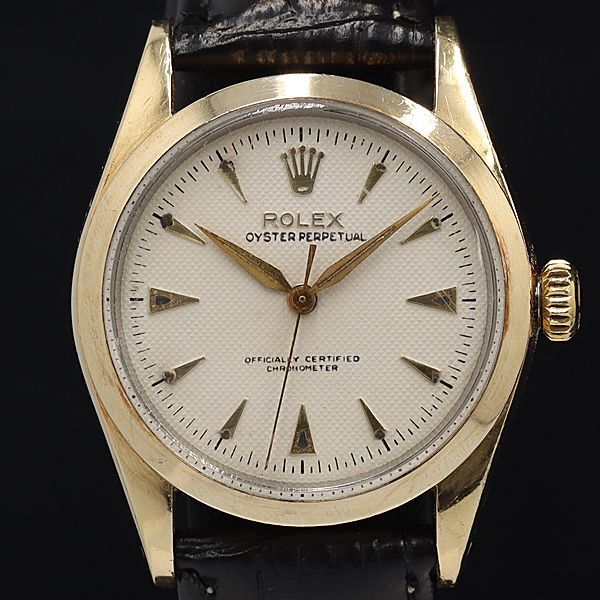 1 jpy operation Rolex oyster Perpetual 6334 982678 AT/ self-winding watch silver face men's wristwatch OGH 4276410 5DIT