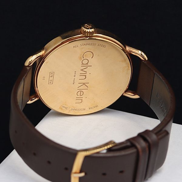 1 иен с коробкой работа прекрасный товар Calvin Klein K7B216 QZ серебряный циферблат мужские наручные часы OGH 0495000 5BKY