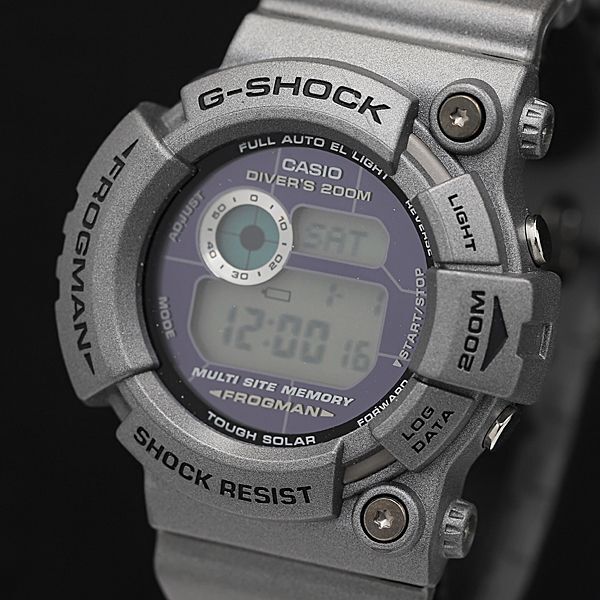 1円 稼働 良品 カシオ G-SHOCK フロッグマン GW-200S タフソーラー デジタル文字盤 ラバーベルト メンズ腕時計 DOI 8611100 5MGY_画像1