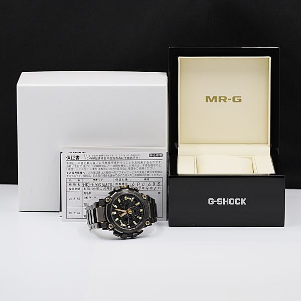1円 保/箱付 稼働 良品 カシオ G-SHOCK MT-G MTG-B3000 電波ソーラー ブラック文字盤 デイト ラウンド メンズ腕時計 DOI 0008800 5BKT_画像5