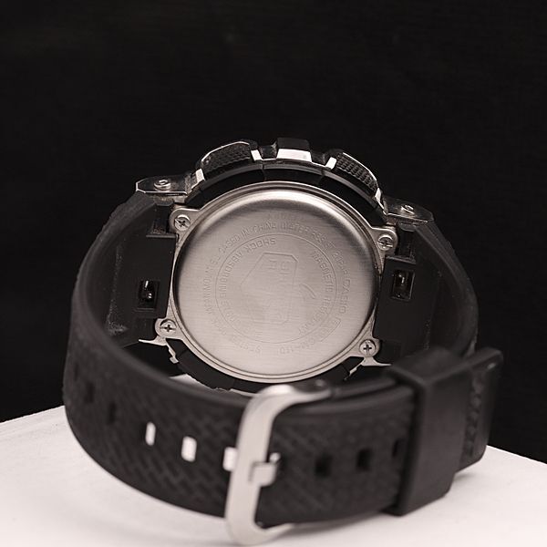 1円 稼働 カシオ Gショック ショックレジスト QZ デジタル/ブラック文字盤 GM-110 メンズ腕時計 KMR 0066000 5MGT_画像4