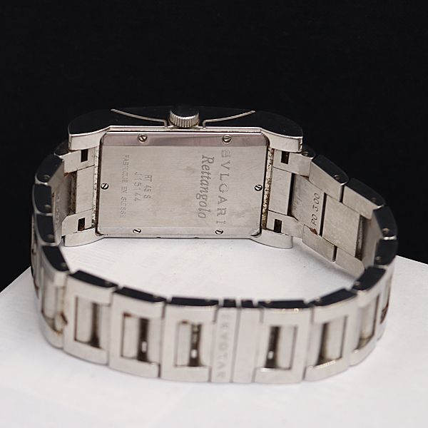1 иен с коробкой работа BVLGARY Rettangolo RT45S AT/ самозаводящиеся часы белый циферблат Date мужские наручные часы OGH 8870400 5TLT