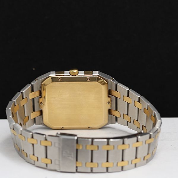 1 иен Audemars Piguet Royal дуб QZ чёрный циферблат YG×SS мужские наручные часы OGH 0001650 4DKT