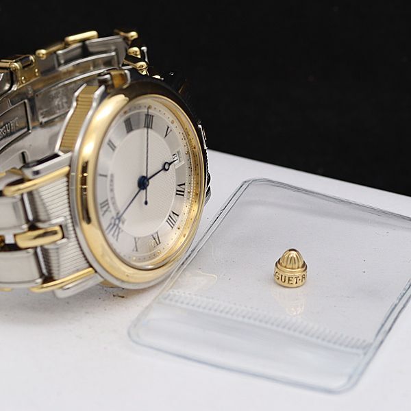 1 jpy Breguet SS/YG marine AT/ self-winding watch 2729F silver face Date men's wristwatch OGH 8405040 4DIT