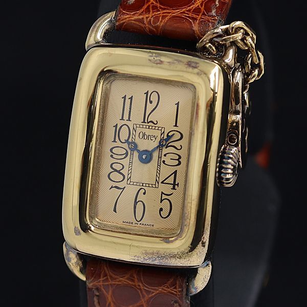 1 jpy box / guarantee attaching operation o Bray 30-4ACPQ QZ Gold face lady's wristwatch KTR 0916000 5NBG1