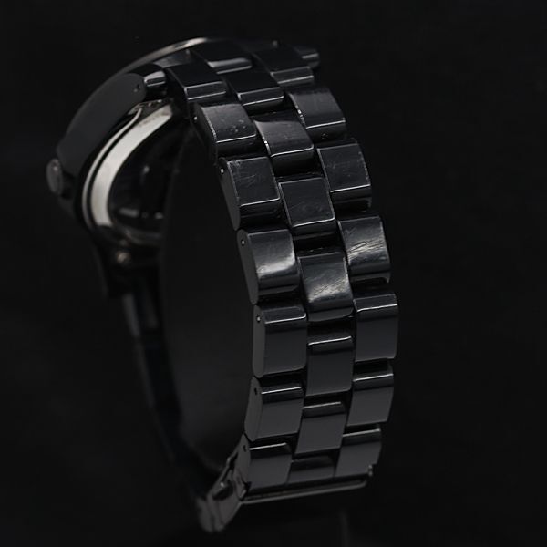 1 иен гарантия / коробка / koma 3 есть работа хорошая вещь Mark by Mark Jacobs MBM4572 раунд чёрный / каркас циферблат QZ мужские наручные часы NSY 0916000 5NBG1
