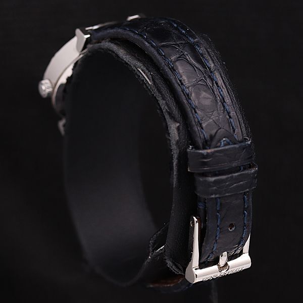 1 jpy operation superior article Tiffany L0640 QZ silver face cylinder leather belt lady's wristwatch DOI 0916000 5NBG1