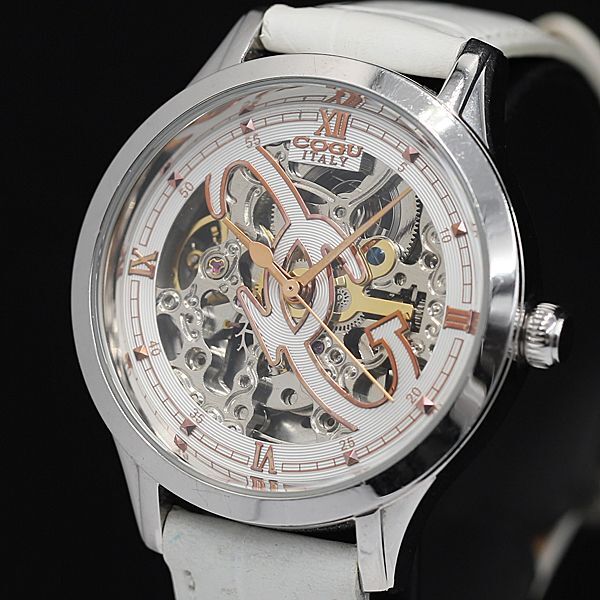 1 jpy operation superior article Cogu AT skeleton face round lady's wristwatch TCY0916000 5NBG1