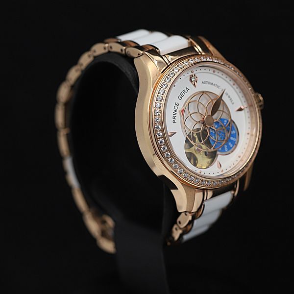 1 иен работа прекрасный товар Prince GERA AT белый циферблат smoseko раунд женские наручные часы TCY0916000 5NBG1
