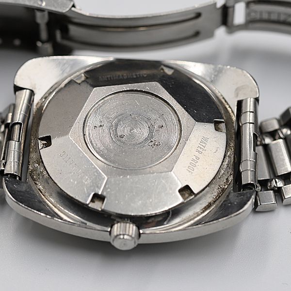 1 jpy operation Tecnos AT super k long re- face Date round men's wristwatch TCY0916000 5NBG1