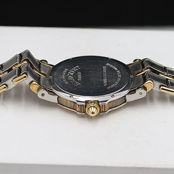 1 иен работа Breguet морской раунд YG×SS шампанское / слоновая кость циферблат Date AT/ самозаводящиеся часы мужские наручные часы NSY 5059450 5APT