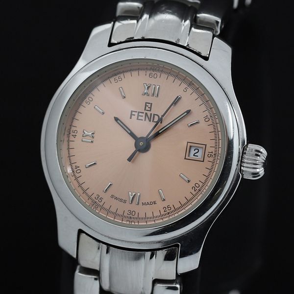 1 иен работа Fendi 210L Date QZ orange циферблат женские наручные часы TKD 1397000 5APT