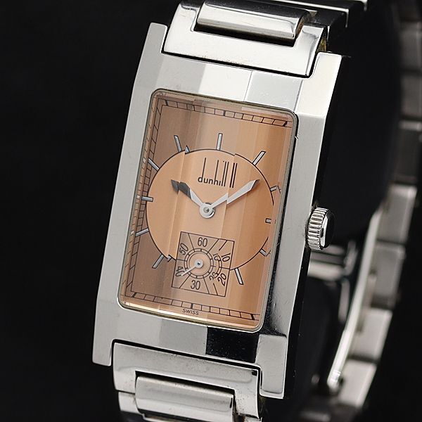1 иен работа Dunhill QZ 116Q11717 розовое золото циферблат smoseko квадратное женские наручные часы TCY3797000 4NBG2