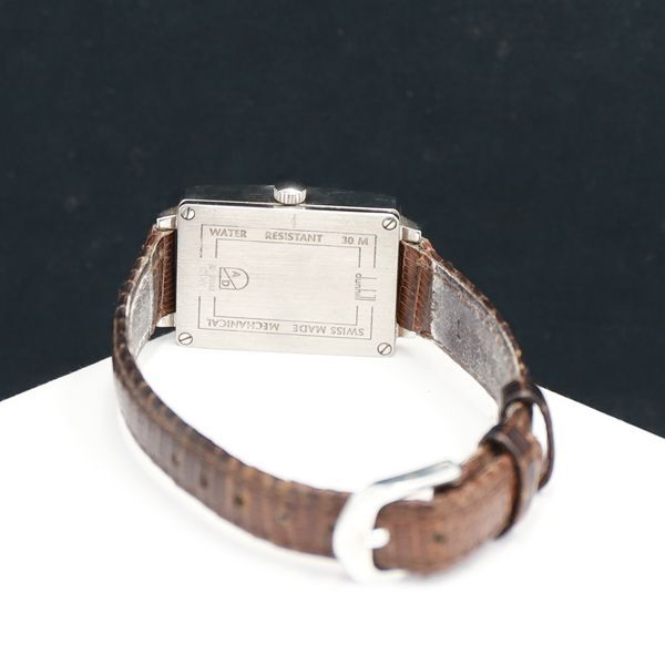 1 иен работа с коробкой Dunhill механический завод sentina Lee квадратное серебряный циферблат мужские наручные часы 6953100 5APT MTM