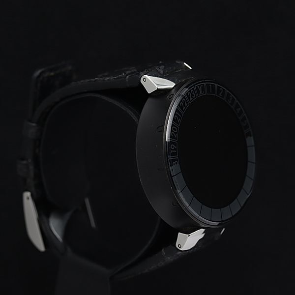1 jpy box /. attaching Louis Vuitton tongue b-ru Horizon QA05 1 rechargeable smart watch round men's / lady's wristwatch NSY 6420700 5KHT