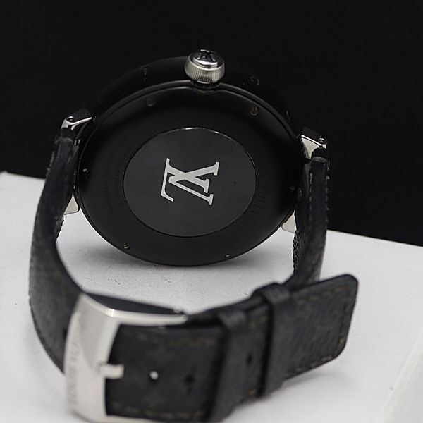 1 jpy box /. attaching Louis Vuitton tongue b-ru Horizon QA05 1 rechargeable smart watch round men's / lady's wristwatch NSY 6420700 5KHT