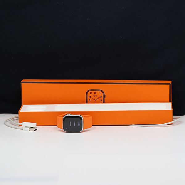 1 jpy rechargeable box /. attaching Hermes Apple watch series 8 WR-50M 41mm men's / lady's wristwatch OKZ 11OKT 6751800