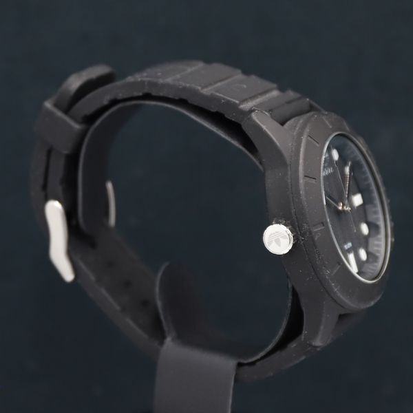 1 иен работа хорошая вещь с коробкой Adidas ADH-3101 раунд чёрный циферблат мужские наручные часы 0715000 5ERY MTM