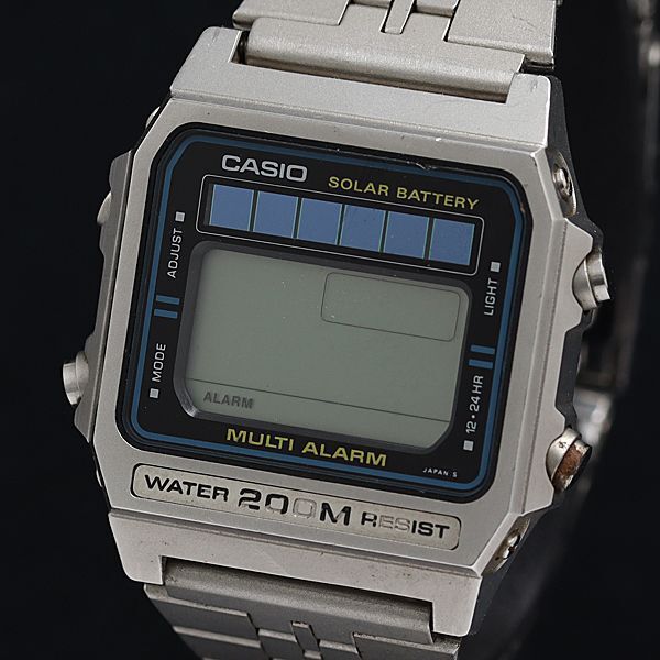 1円 カシオ QZ DW-2000 ソーラーバッテリー スクエア デジタル文字盤 メンズ腕時計 6696000 4JWY MTM_画像1