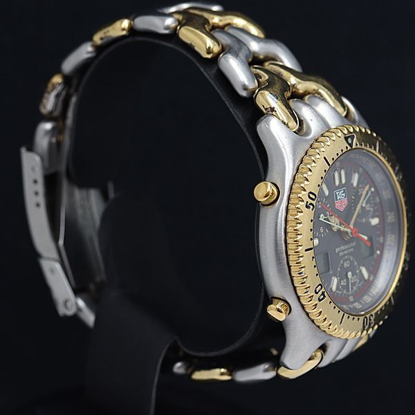 1円 稼働 タグホイヤー CG1122-0 セル QZ プロフェッショナル200M グレー文字盤 メンズ腕時計 5669400 4BLT MTM_画像2