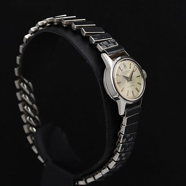 1 jpy operation IWC silver face AT/ self-winding watch round lady's wristwatch NSY 6633000 5GTT