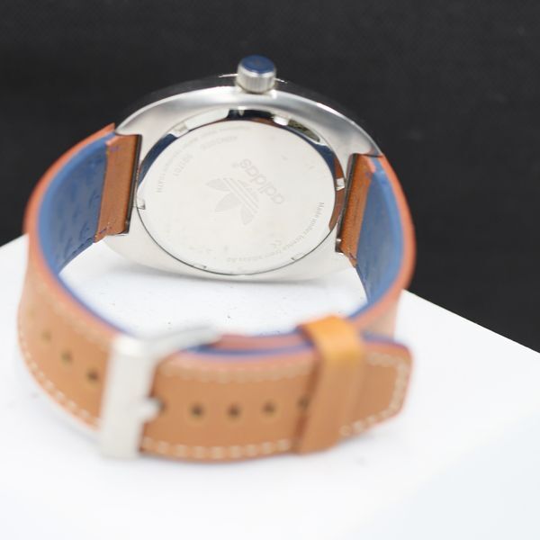 1 иен работа Adidas Stansmith ADH3006 QZ голубой циферблат мужские наручные часы TKD 0715000 5ERY