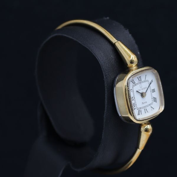 1 jpy operation superior article mi shell L Blanc QZ bracele watch square white face lady's wristwatch 5185000 5ETY MTM
