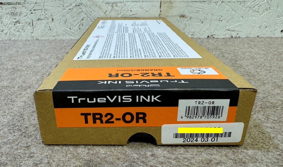 新品未使用 ローランド/Roland 純正インク TrueVIS TR2-OR オレンジ 500ml 大容量 パウチ式 カートリッジ_画像6