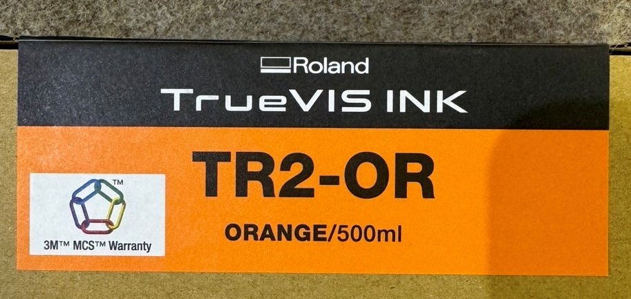 新品未使用 ローランド/Roland 純正インク TrueVIS TR2-OR オレンジ 500ml 大容量 パウチ式 カートリッジ_画像7