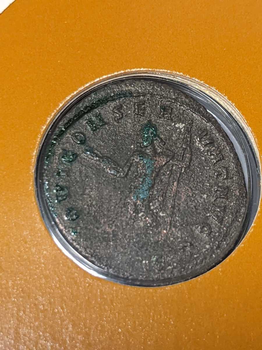 アンティークコイン ローマ帝国　青銅貨（コンスタンチヌス大帝時代（306～337））解説書付きセレクトカバー（1989年ローマ消印）同梱可　_画像6