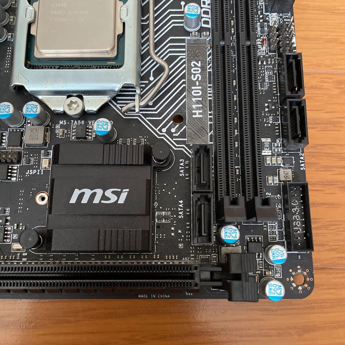 MSI mini ITX マザーボード H110I-S02 Windows10 インストール確認済 DDR4 LGA1151_画像5