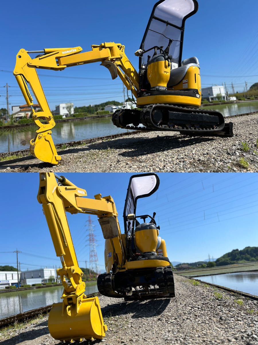 富山発　KOMATSU コマツ　PC-08UU-1F ミニ ユンボ 油圧ショベル 1030時間　　現状販_画像8