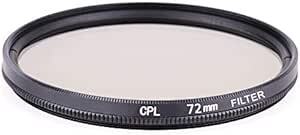 72mm 円偏光フィルター CPL レンズフィルター、コントラスト上昇・反射除去用 ねじ込み式 各メーカー対応 (72mm_画像2