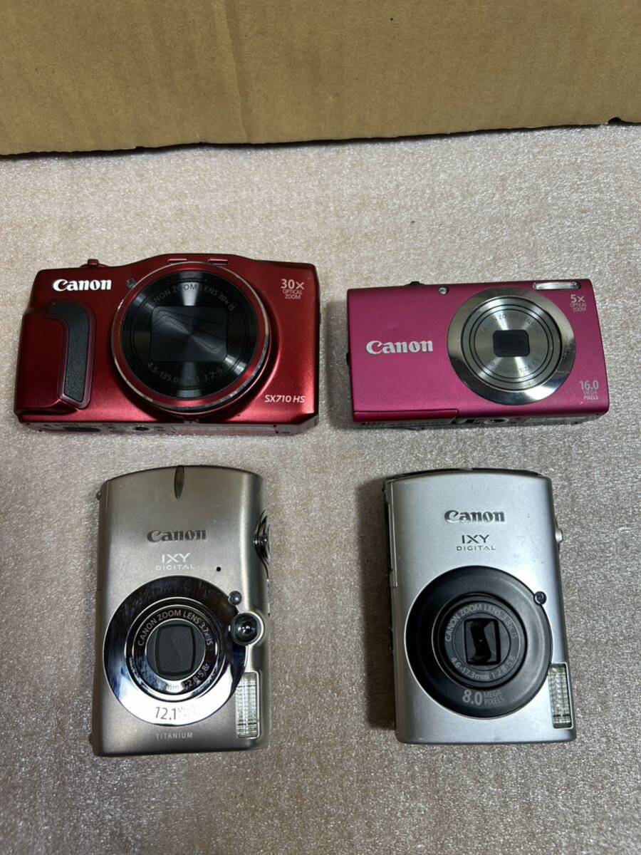 デジタルカメラ Canon SX710HS PerShot A2300 IXY DIGITAL 910IS IXY DIGITAL2000IS デジカメ まとめ　4台_画像1