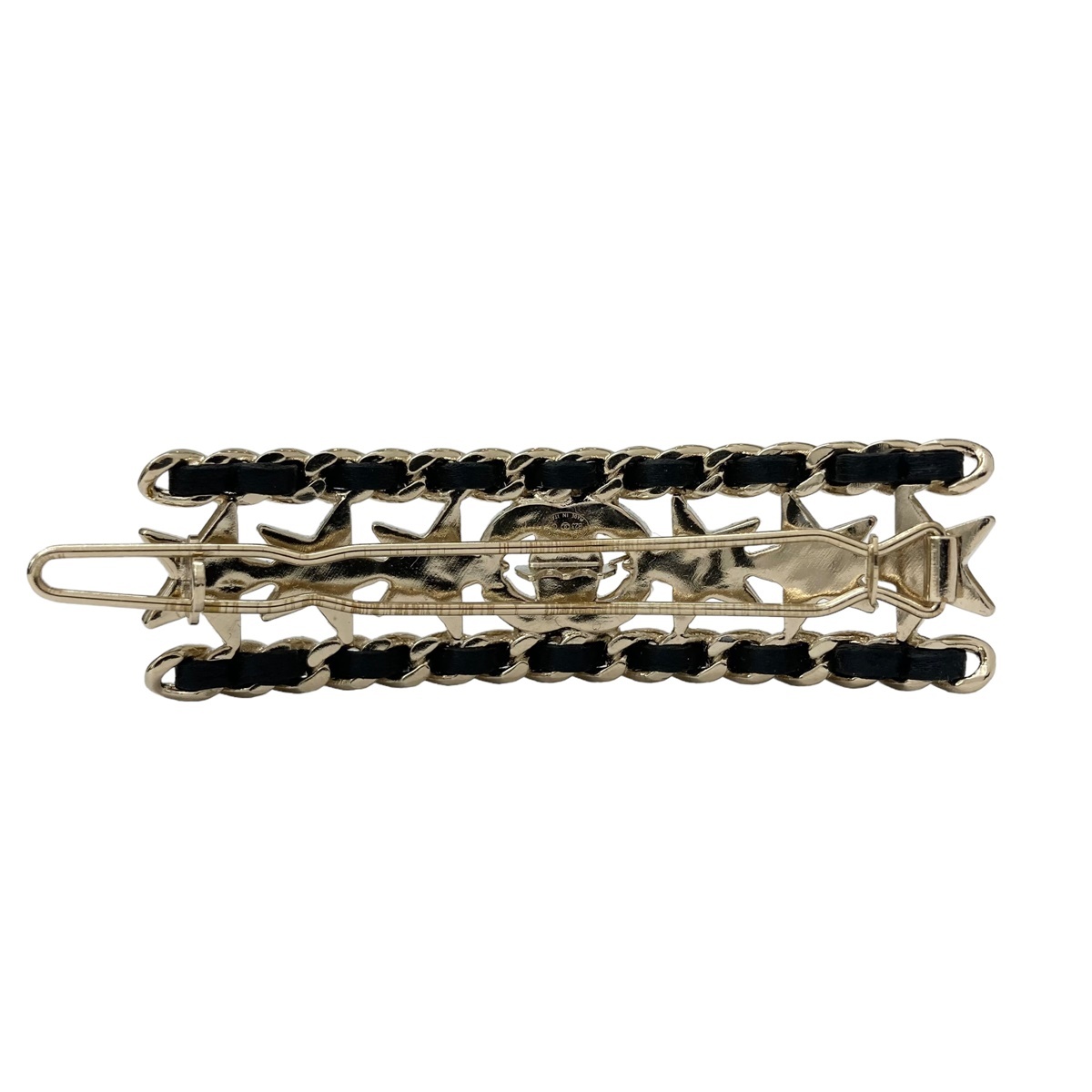 【中古】｜CHANEL シャネル ヘアクリップ B23C 髪留め ヘアアクセサリー ゴールド ラインストーン_画像2