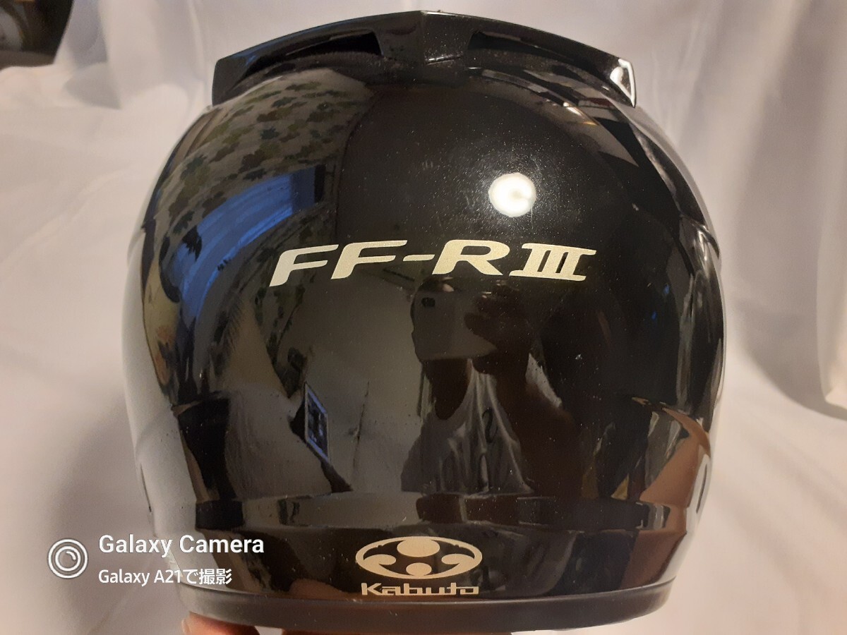 カブト/OGK KABUTO　フルフェイスヘルメット/FF-R3/【59～60cm】Lサイズ　黒　ブラック　_画像6