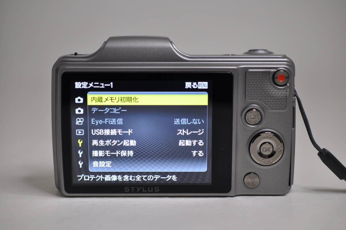 動作品 オリンパス OLYMPUS STYLUS SZ-15 スタイラス コンパクトデジタルカメラ 取説付 管GG3004_画像9