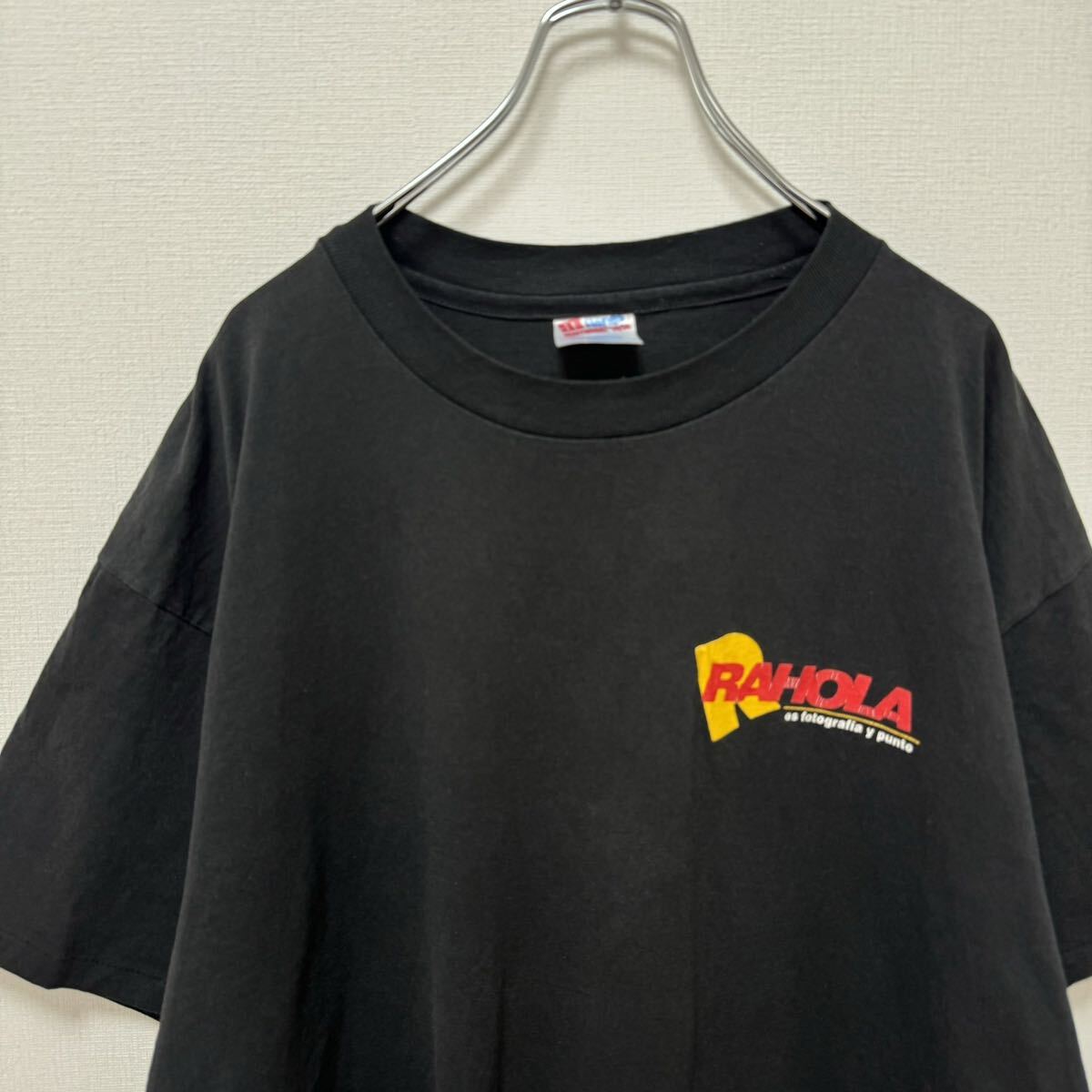 Rahola Hanes 古着　Tシャツ　90s USA 企業　カメラ　フェス