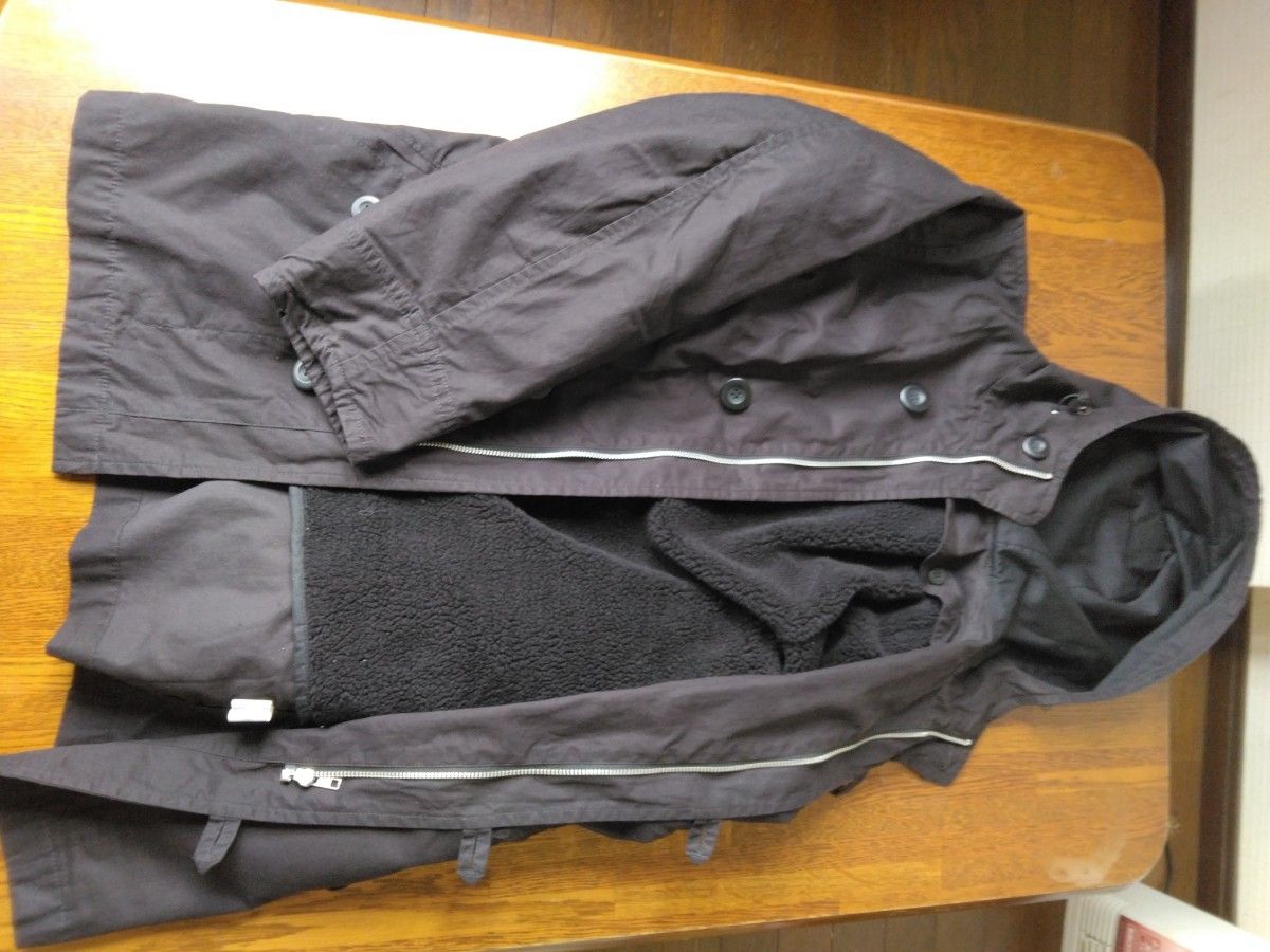 美品　無印良品　モッズコート　Ｎ3Ｂ　ボアライナー取り外し可能　黒　ブラック　サイズ　Ｍ