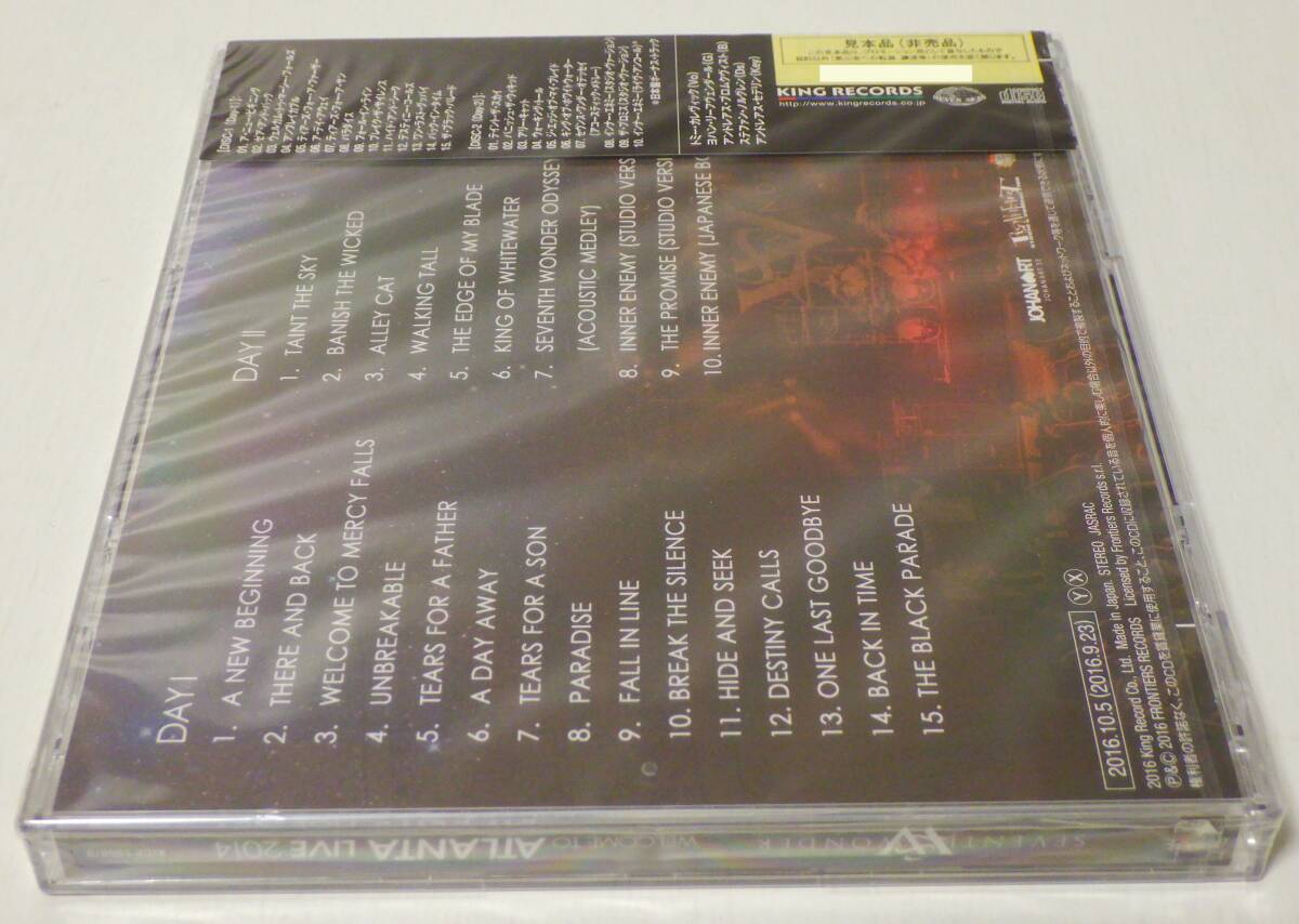 RARE ! 見本盤 未開封 セヴンス ワンダー ウェルカム トゥ~ 2CD PROMO ! FACTORY SEALED SEVENTH WONDER WELCOME TO ATLANTA LIVE 2014 _画像3