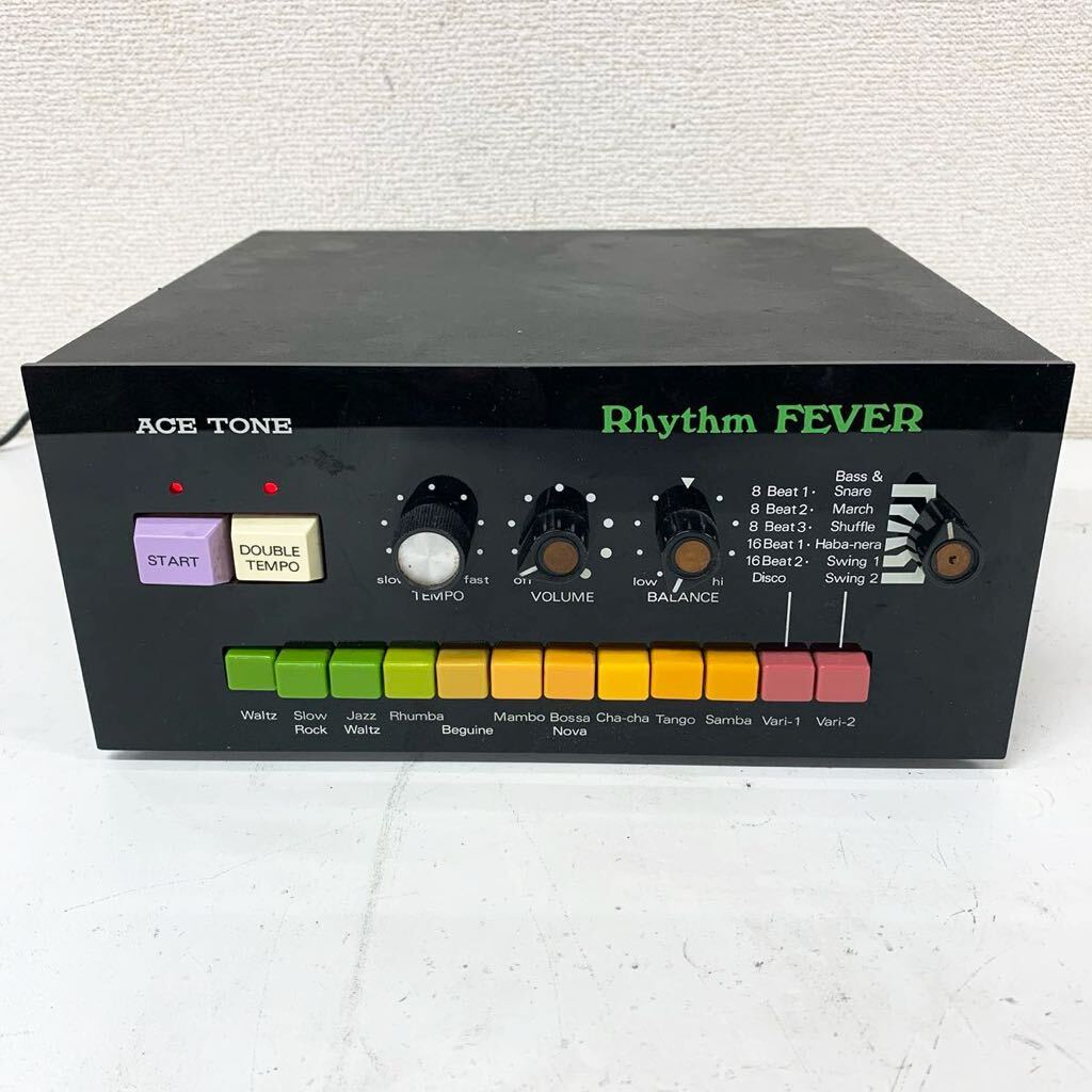 [A-1] ACE TONE FR-106 Rhythm FEVER rhythm machine rhythm box Vintage e- Stone Japan Hammond sound out OK use impression equipped 1793-88