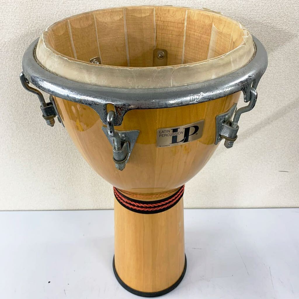 [Id-3] LP Latin Percussion Djembe LP720X old model? Jean be Latin percussion instrument percussion instruments scratch . dirt, rust somewhat larger quantity present condition goods 1763-7