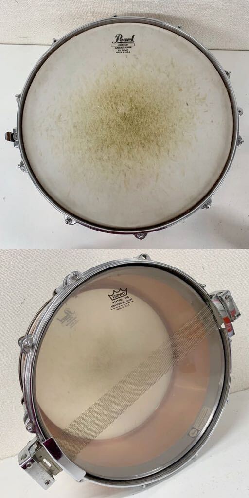[O-1] Pearl FREE FLOATING SYSTEM COPPER SHELL 14×6.5 snare drum kopa- pearl condition deterioration a little over bolt 2 place lack of equipped Junk 1793-79