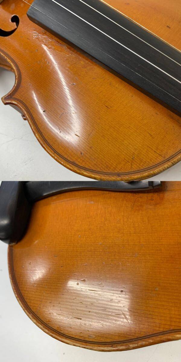 【Gt-8】 詳細不明 Dieudonn Luthier Ch. Enel a Paris, 1926 Charles Enel バイオリン ヴァイオリン 傷多数 現状品 1865-158_画像3