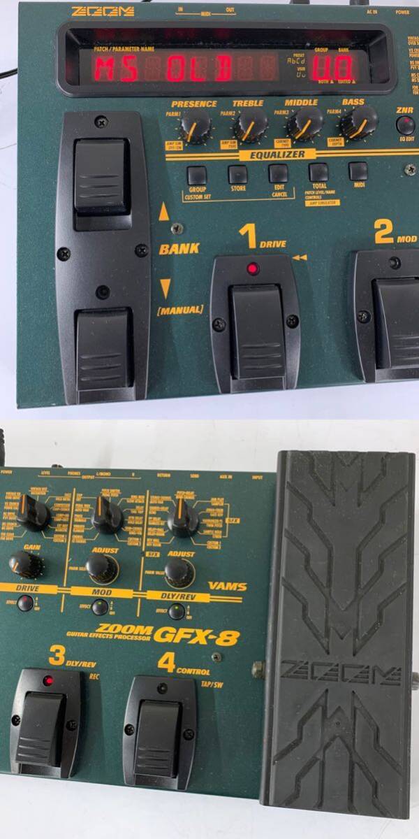 【A-4】 ZOOM GFX-8 マルチエフェクター ズーム 音出し確認済み 使用感あり 1793-60_画像2