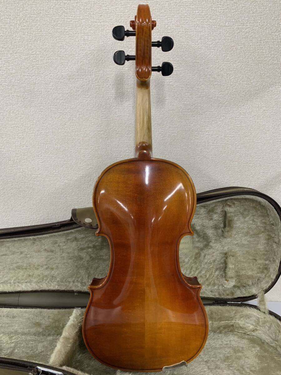 【R1】 SUZUKI No.200 バイオリン ケース付き 弓 ヴァイオリン 弦楽器 878-21の画像3