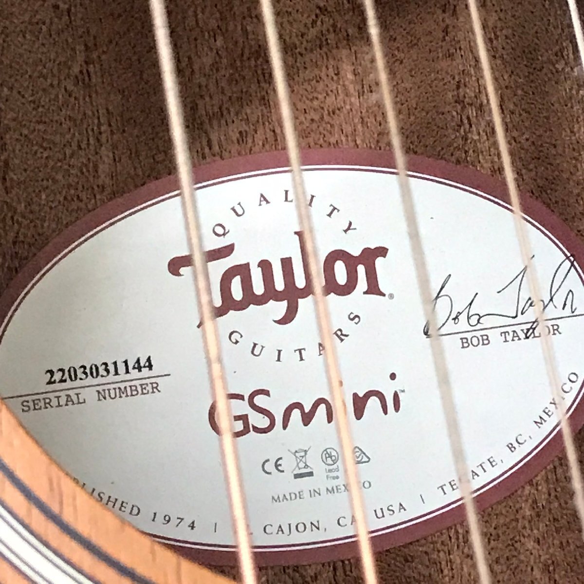 中古品 動作未確認 テイラー Taylor GS mini-eKOA エレアコギター ミニギター 楽器 ケース付き 質屋出品_画像4